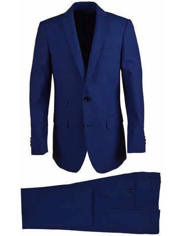 Little Boys and Toddlers Vested Suit in Cobalt Blue