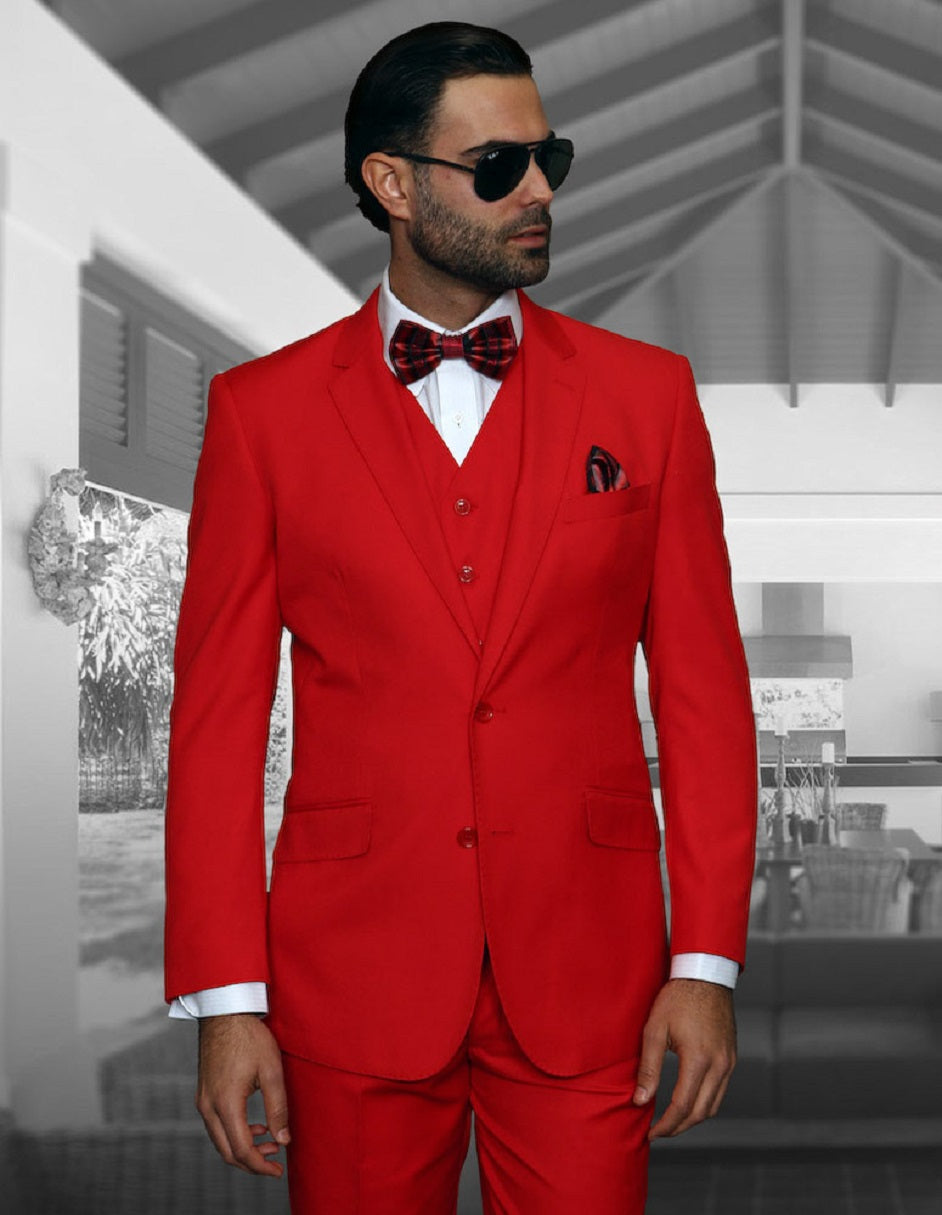 Men Suits Red Linen 3 Piece With Red Plaid Vest Style Suits Beach Suits  Summer Wedding Suits Stylish Suits Bespoke for Men - Etsy
