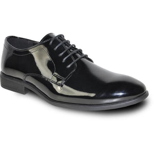 VANGELO Men Dress Shoe Oxford Formal Tuxedo for Prom & Wedding Black Patent - Men's Tuxedo USA