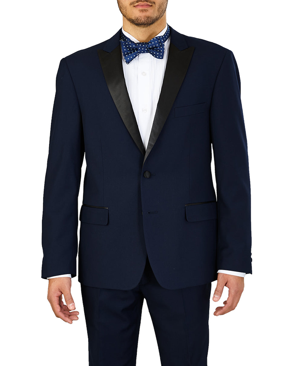34 Mens Slim Fit Button Midnight Blue Tuxedo Wedding Prom