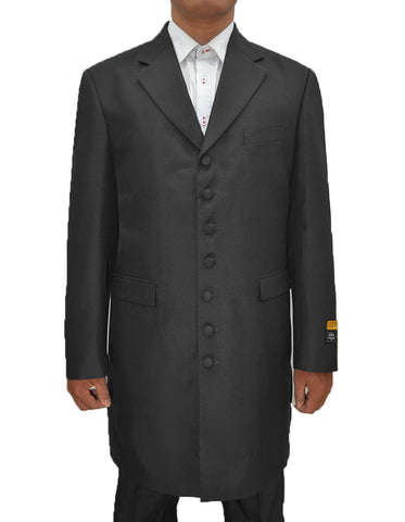 Mens Classic Vested Zoot Suit in Black