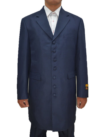 Mens Classic Vested Zoot Suit in Navy