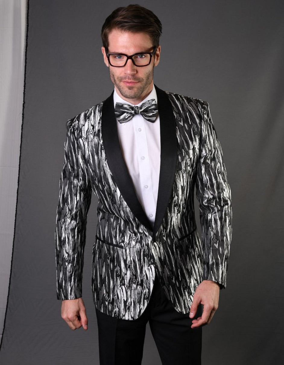 Metallic 2025 tuxedo jacket