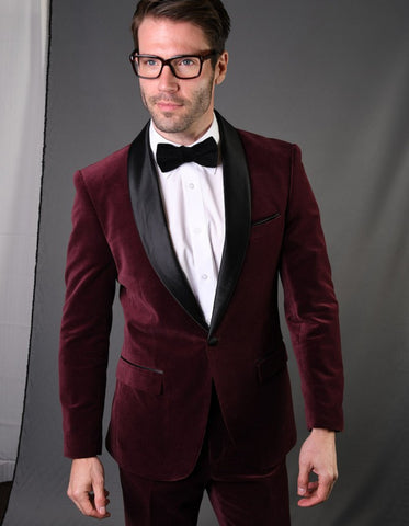 White tux with maroon vest online